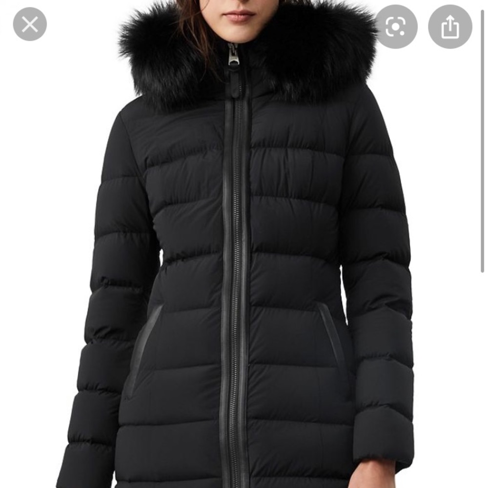Mackage Calla Fur Lightweight Down Coat